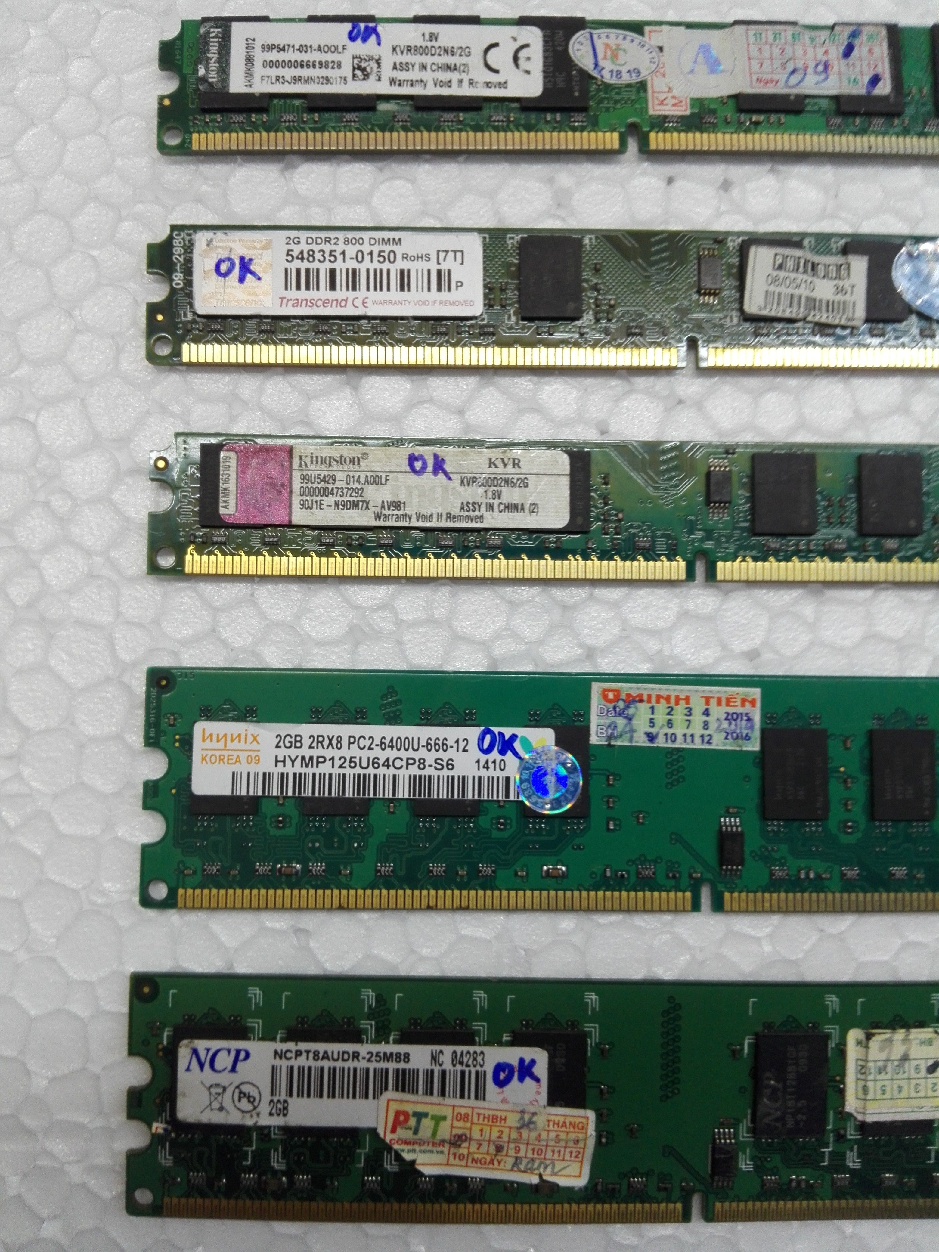 Ram DDR2 Máy tính để bàn 2G Bus 800