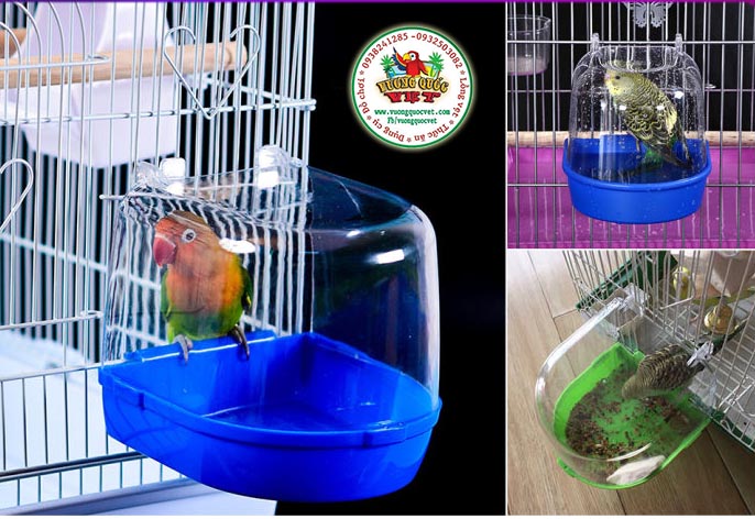 Hộp tắm cho chim vẹt