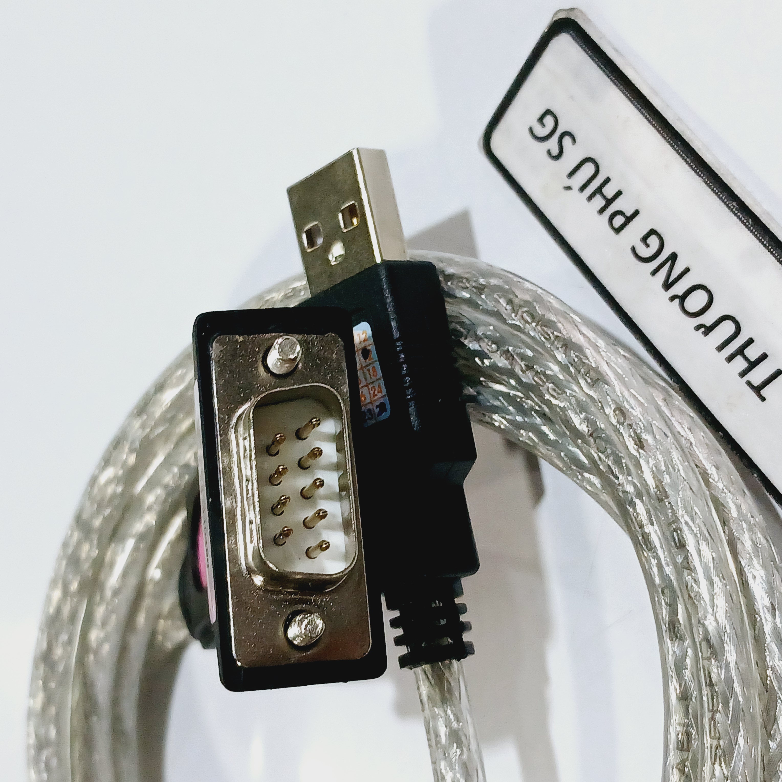 Cáp USB ra RS232 / Cáp USB2.0 ra RS232 (USB ra Com 9 DB9 Kim đực) / 1.8m (Z-TEK)