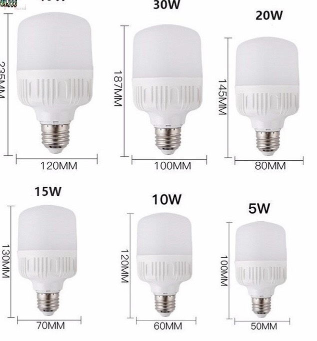 Đèn LED Trụ cảm biến 20W E27 sáng trắng