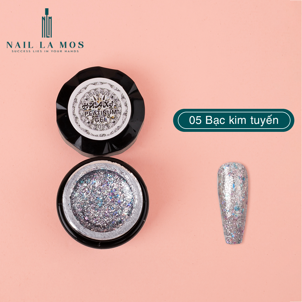 Gel nhũ Huaxi Platinum chính hãng - Gel nhũ nail vẽ móng chuyên dụng (lẻ 1 hũ)