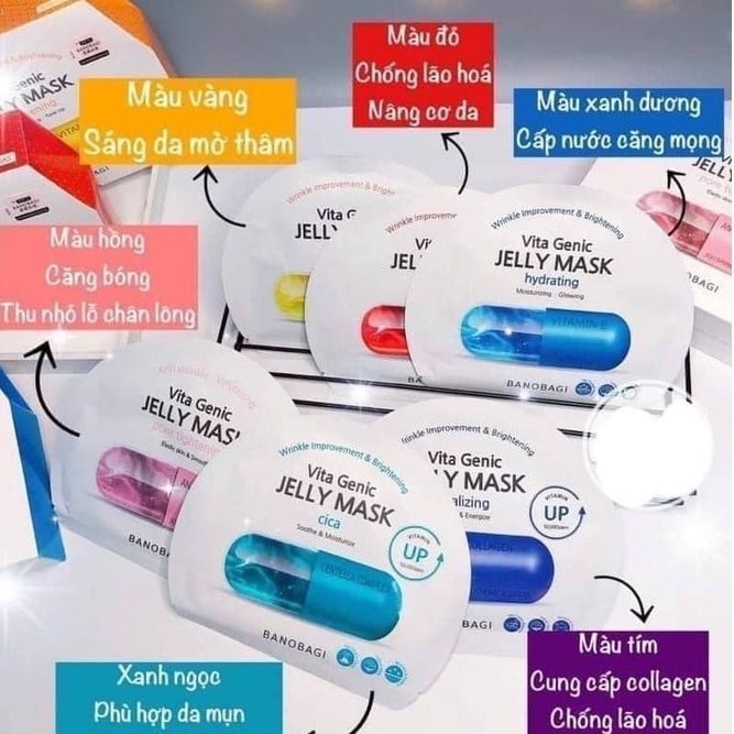 MẶT NẠ CẤP ẨM DƯỠNG TRẮNG BANOBAGI - LẺ 1 MIẾNG