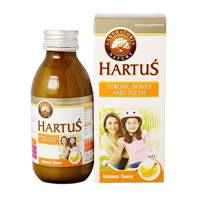 Hartus Canxi bổ sung vitamin D3, vitamin K, hấp thụ Canxi tối đa (Lọ 150ml)
