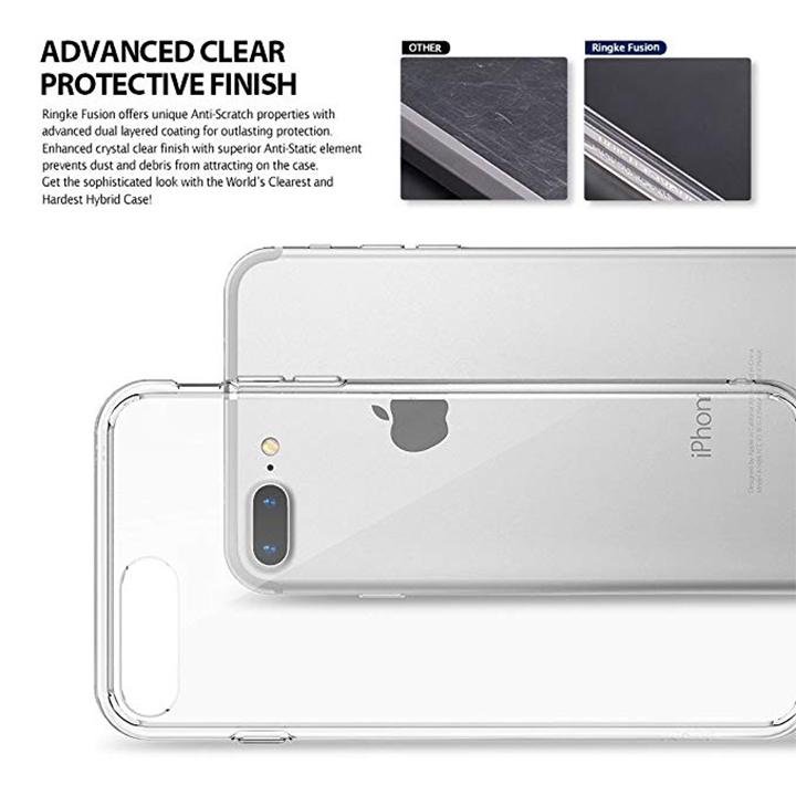ỐP LƯNG DẺO SILICON TRONG SUỐT ĐIỆN THOẠI IPHONE 8 PLUS, 7 PLUS