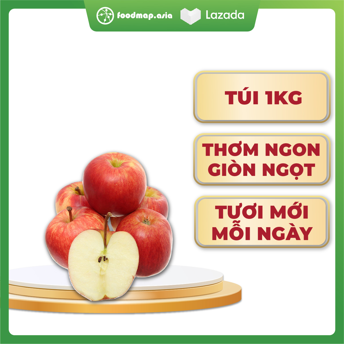 Táo gala new zealand - foodmap fruits - túi 1kg