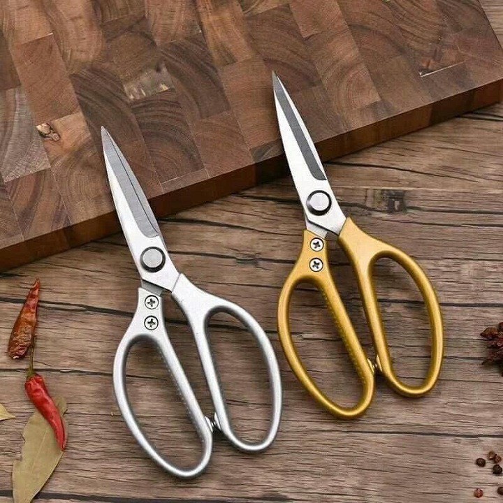 KÉO CẮT GÀ/THỰC PHẨM ĐA NĂNG CÁN THÉP SK5 (dài 21cm)