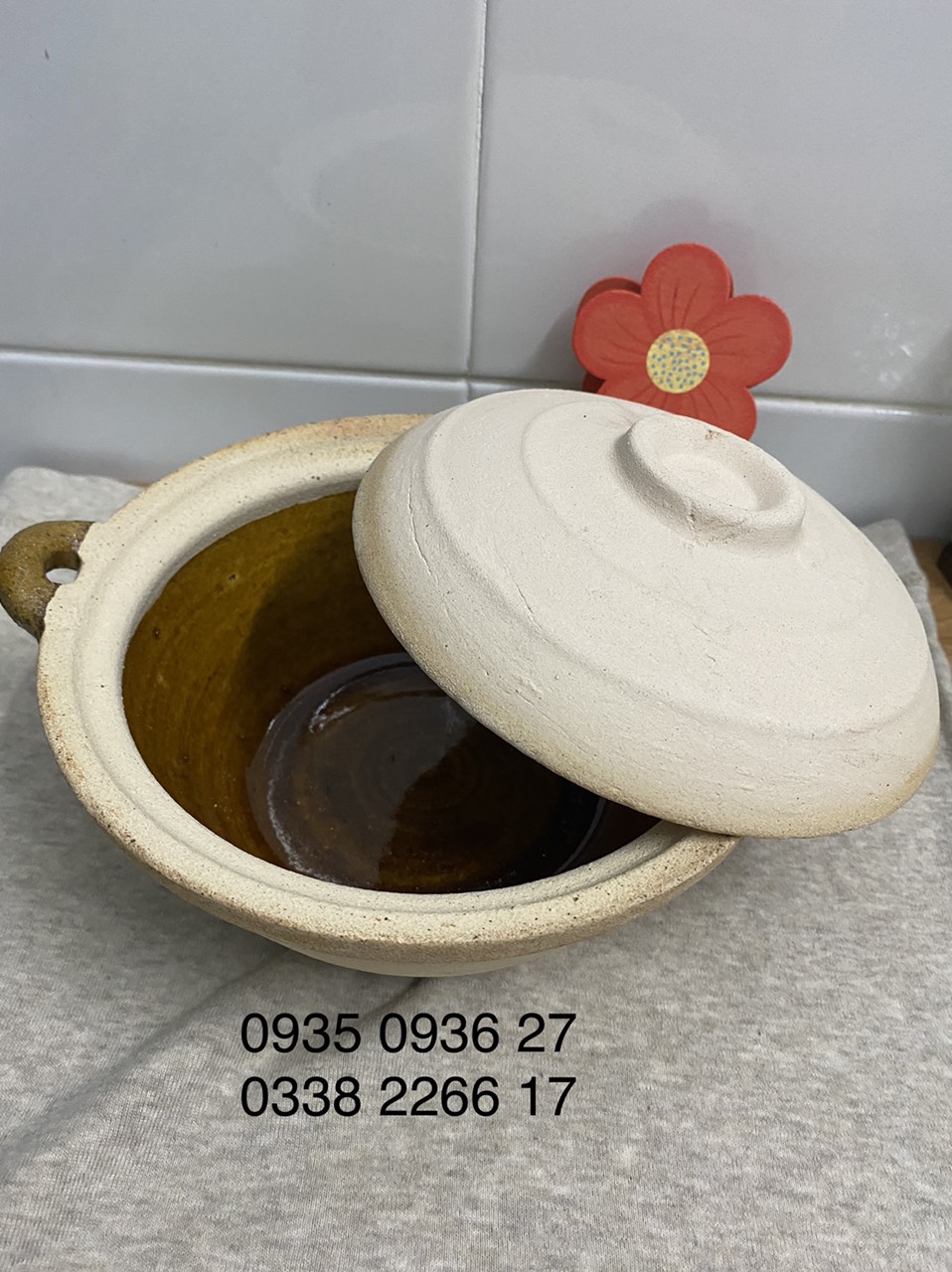 278.  Nồi tráng men đất cát trắng Phú Yên