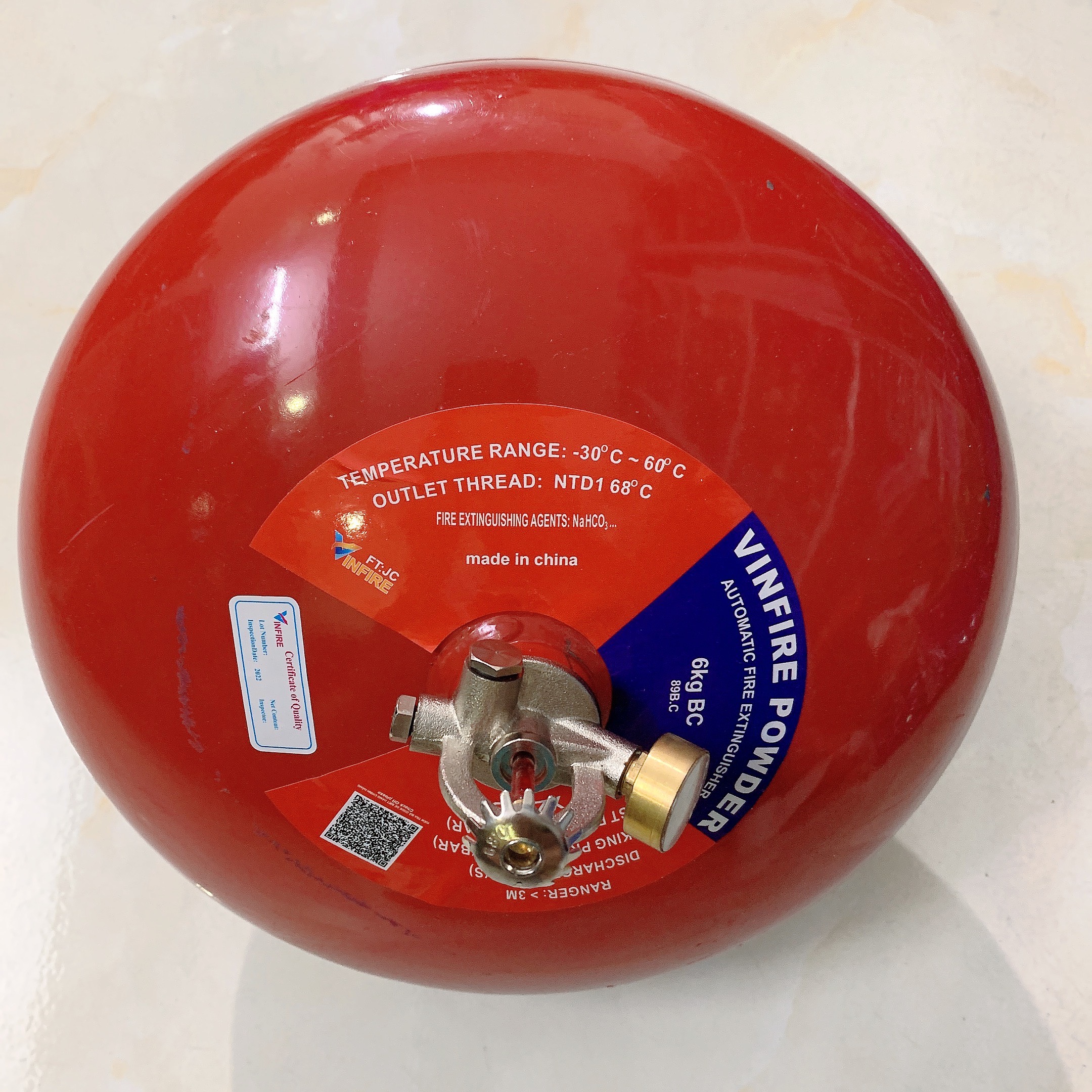Bình Cầu Chữa Cháy Tự Động 6 Kg