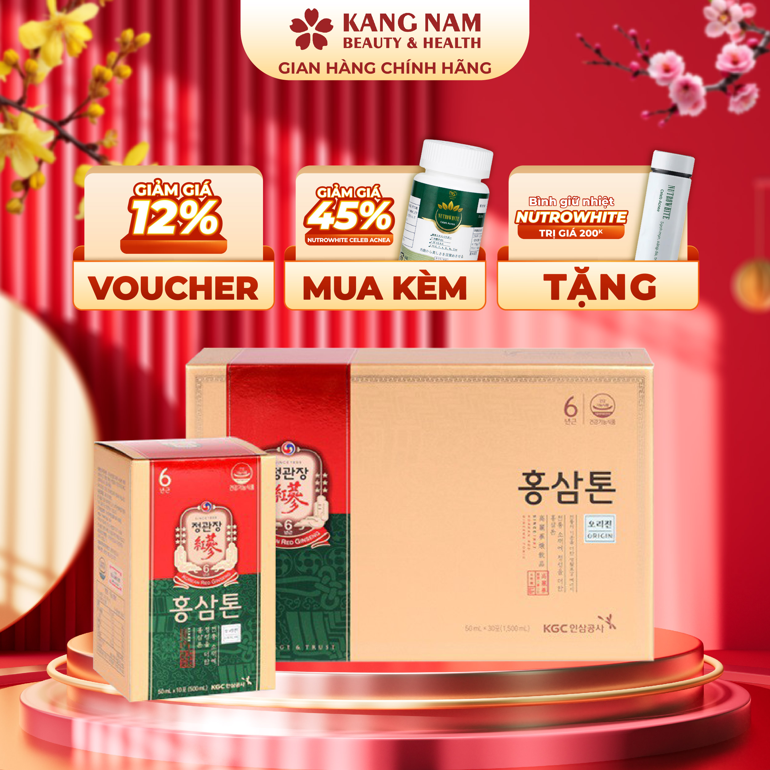 [HCM]Nước hồng sâm pha sẵn dạng gói Tonic Original KGC Cheong Kwan Jang 50ml x 30 gói - Tăng đề kháng phục hồi năng lượng cải thiện trí nhớ thúc đẩy giấc ngủ