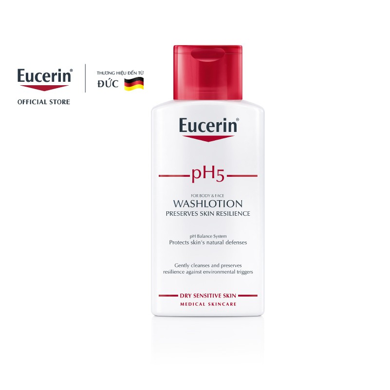 Sữa tắm cho da cơ thể nhạy cảm Eucerin pH5 200ml