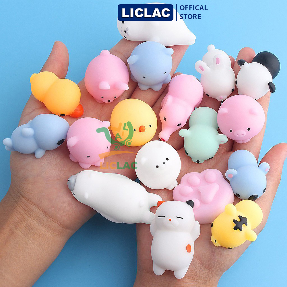[Combo 5 child] squishy mochi cute have boxes for each child, đồ play plastics by Silicon help you relieve stress toys, baby toys-liclac