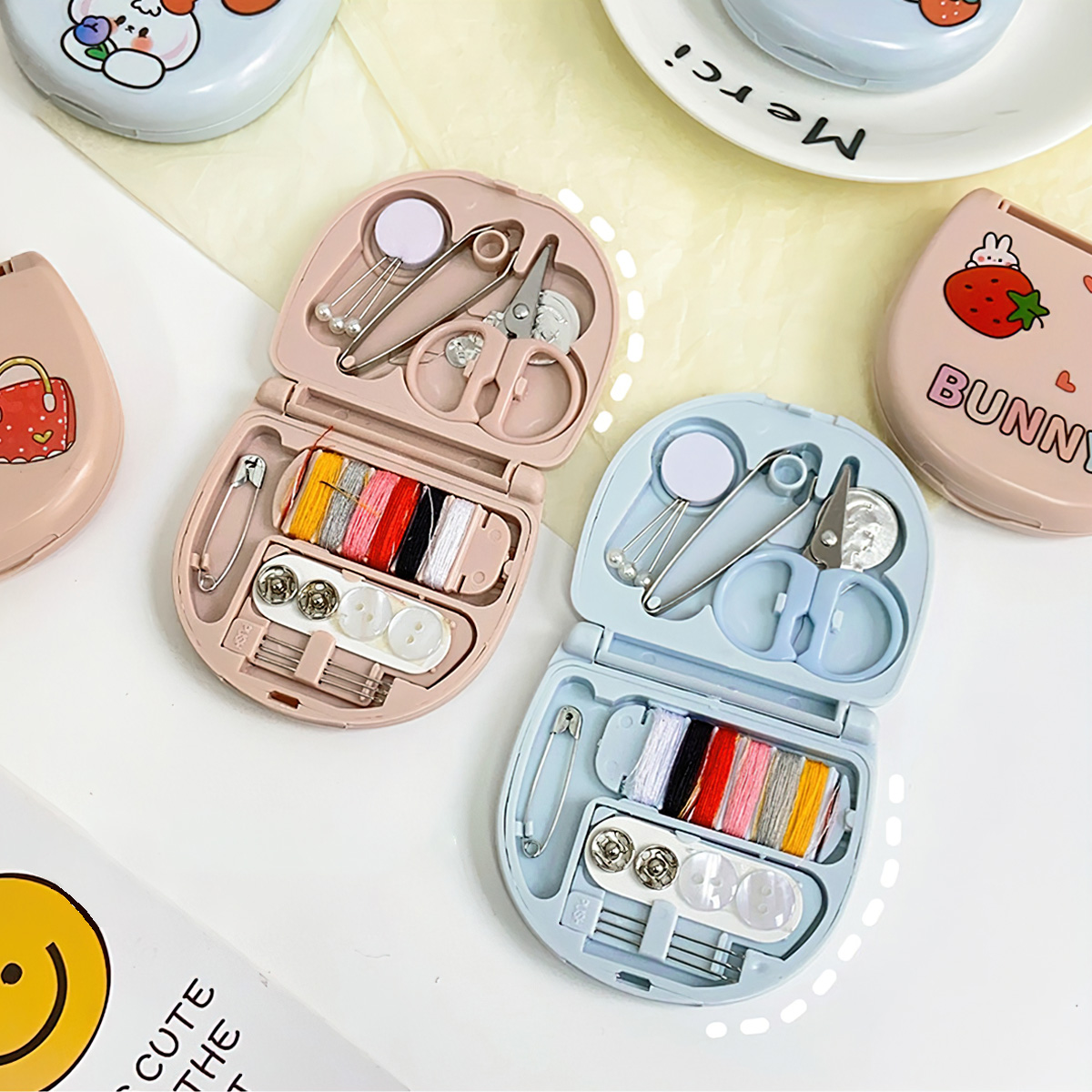 Mini multi-purpose needle box, Multi-purpose sewing needle set