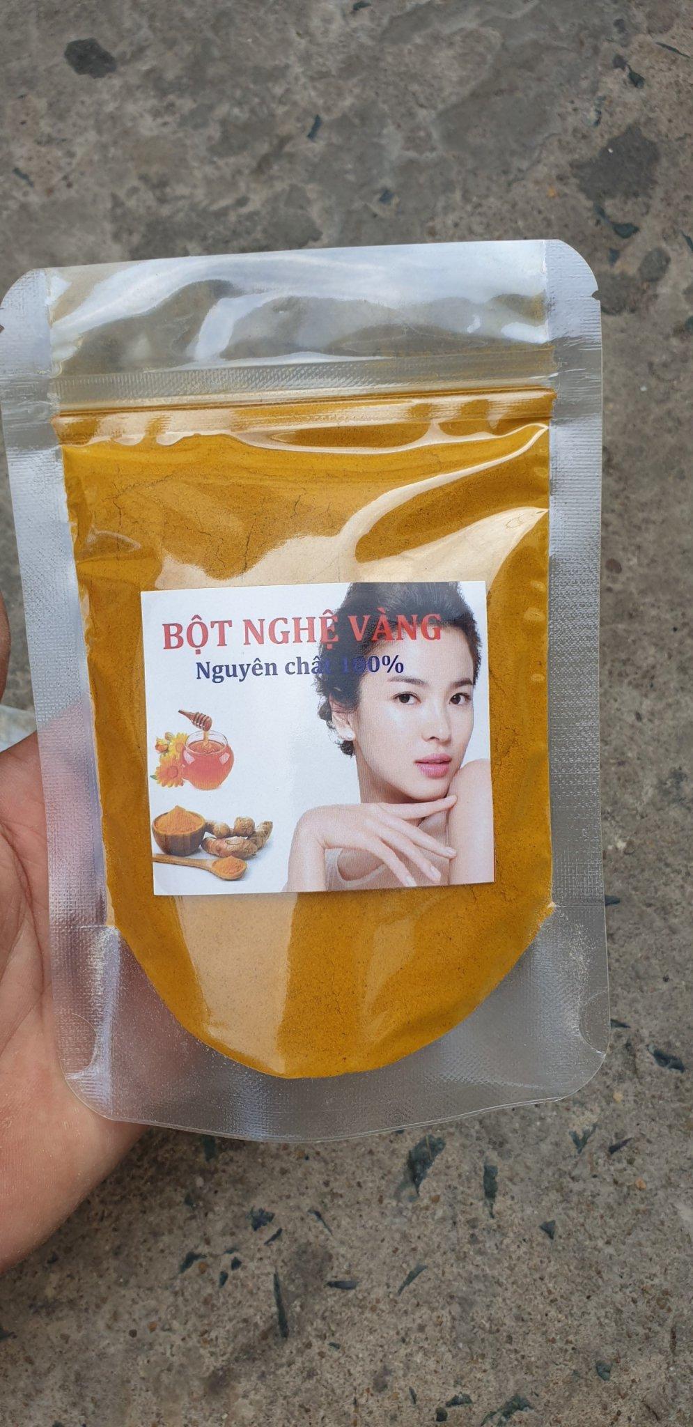 Bột Đắp Mặt Nghệ Vàng 100g - Thanh Loan