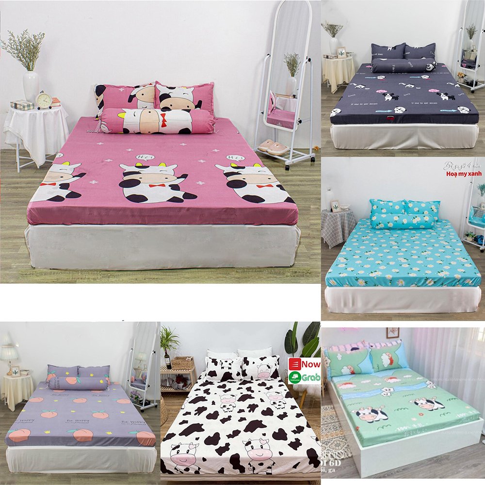 Bộ ga gối poly ga trải giường | bộ drap giường cotton poly, mẫu cung hoàng đạo size m2/m6/m8/2m2 nhiều mẫu lựa chọn