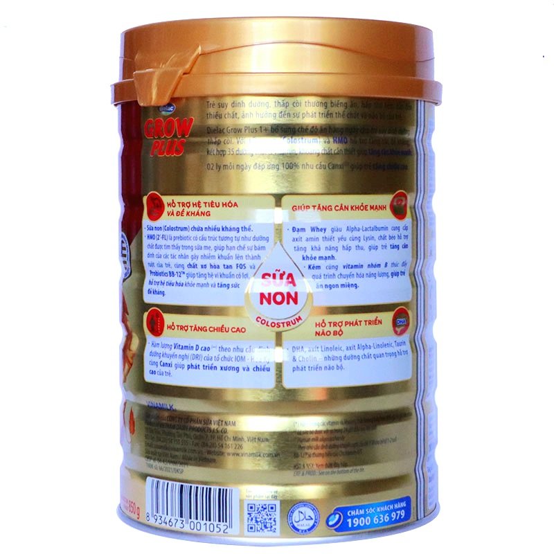 Sữa Dielac Grow Plus 1+ 900g (trẻ từ 1 – 2 tuổi)