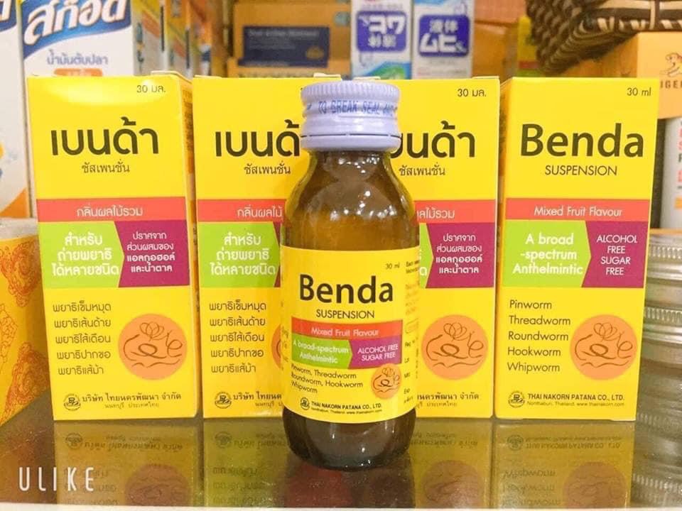 Siro Benda tẩy giun Thái Lan cho bé và người lớn