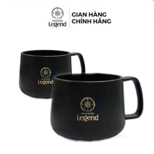 [COMBO 2 Ly] Trung Nguyên Legend - Ly Gốm Sứ Legend VIP Đen - 350ml