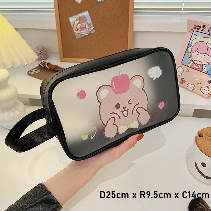 Túi Đựng Mỹ Phẩm /Đồ Trang Điểm Cá Nhân Chống Thấm Nước_Họa Tiết CUTE - HEM 154