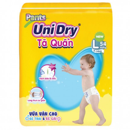 [Mẫu Mới] Tã Quần Siêu Thấm Unidry Đầy đủ Size ( M60 - L54 - XL8 - XXL44 )