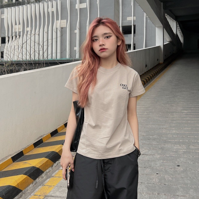 Áo Baby Tee Basic Brown(Nâu) Mẫu Mới 2023 𝑩𝒚𝒄𝒂𝒎𝒄𝒂𝒎
