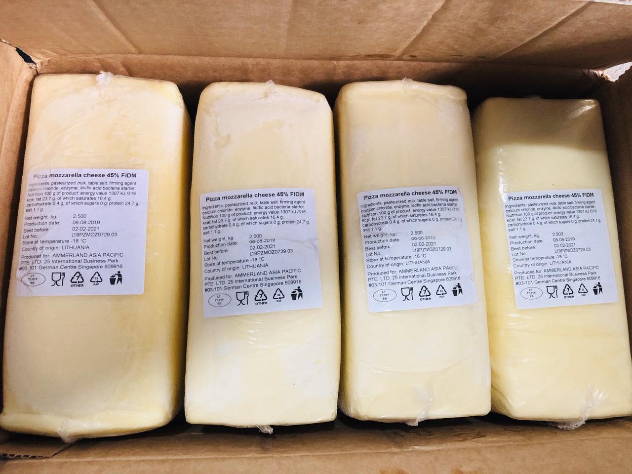1 kg PHÔ MAI MOZZARELLA