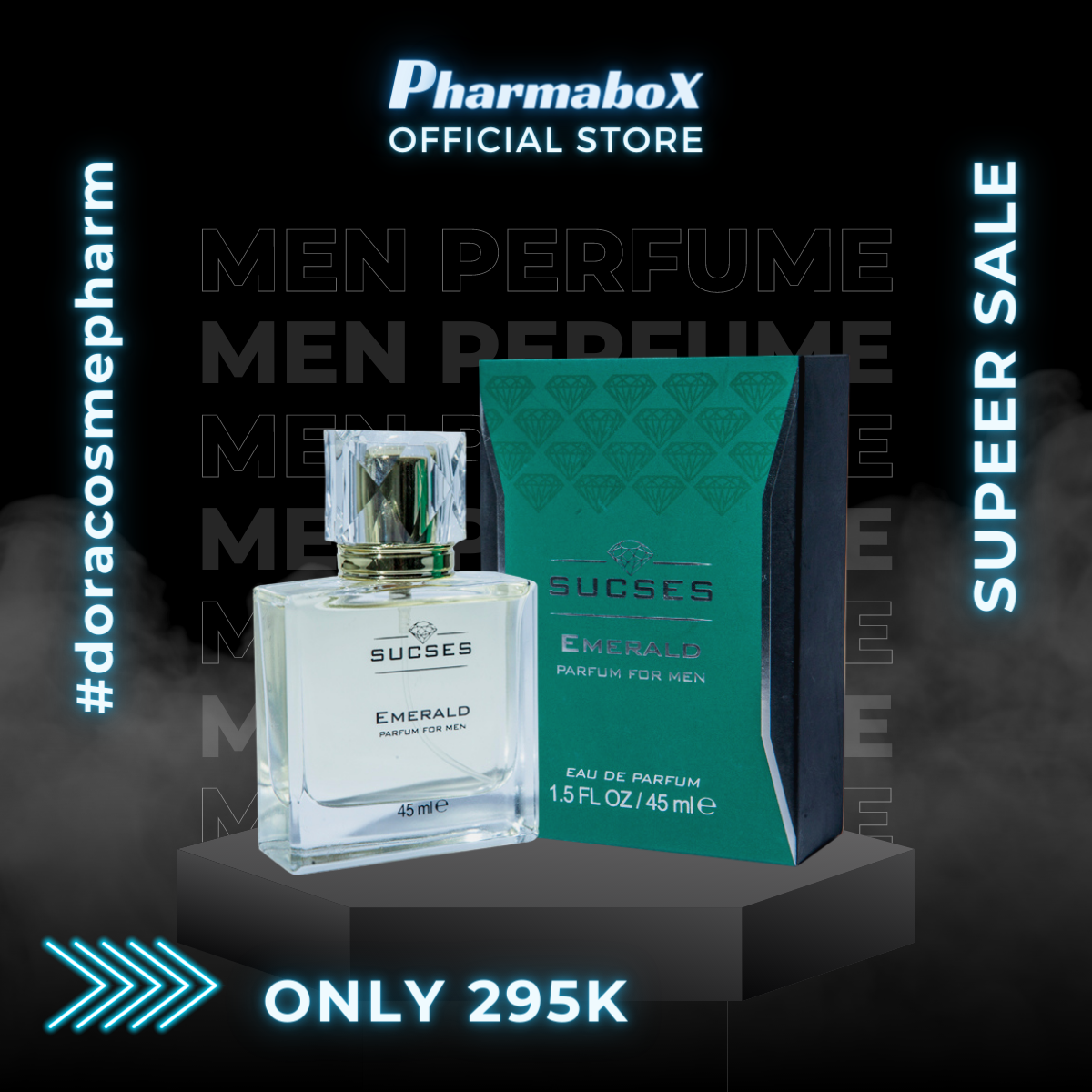 Nước hoa nam Cao cấp Sucses Emerald 45ml (Rainforest Quintessence)
