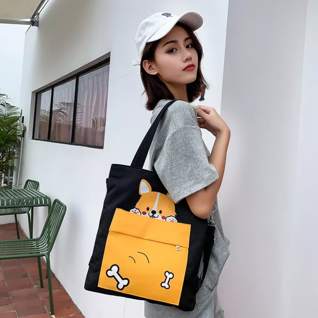 TÚI TOTE GẤU XINH-MẪU MỚI (NHIỀU MÀU LỰA CHỌN)