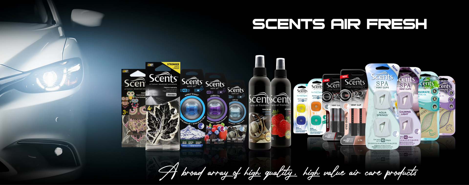 Nước hoa kẹp cửa gió SCENTS (Nhập khẩu chính hãng USA)