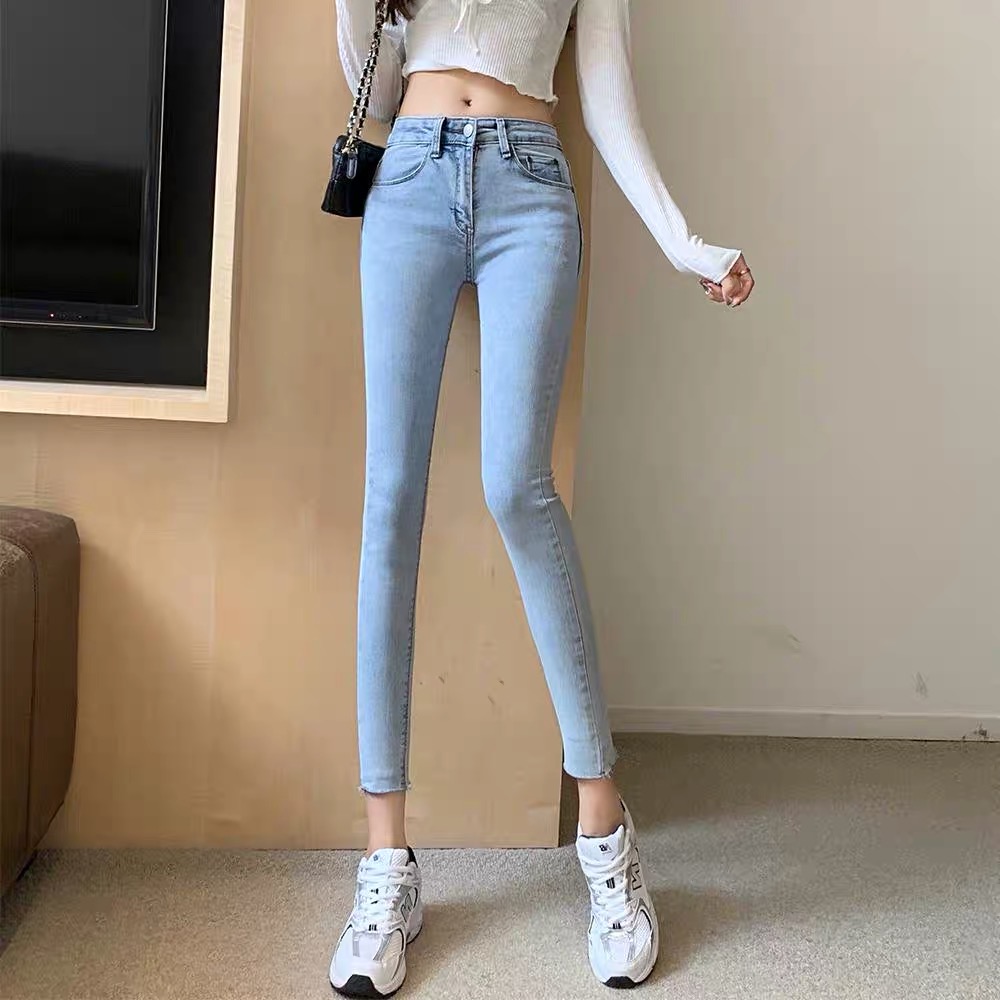 [HCM]QUẦN JEANS NỮ ỐNG SUÔNG RỘNG TRƠN SUÔNG DÀI BASIC CHẠM MẮT CÁ