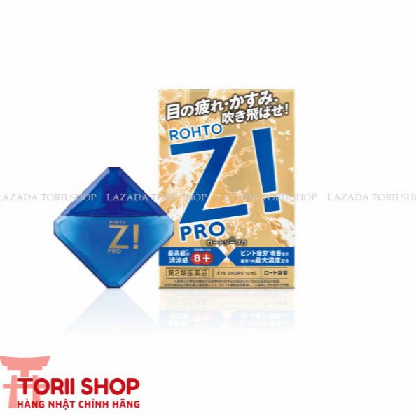 Nước nhỏ mắt siêu dưỡng mát V-Rohto Z Pro 12ml hàng Nhật Rohto Z! bản cao cấp pro hiệu quả ngay tức thì