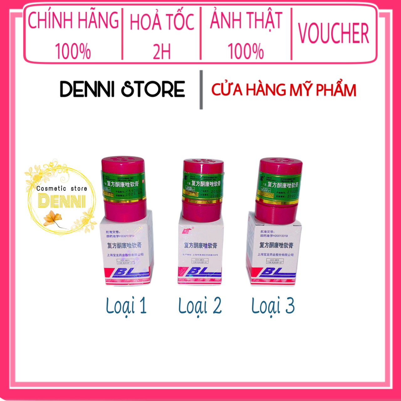 Hộp kem BL và HL loại 1 - mỹ phẩm Denni