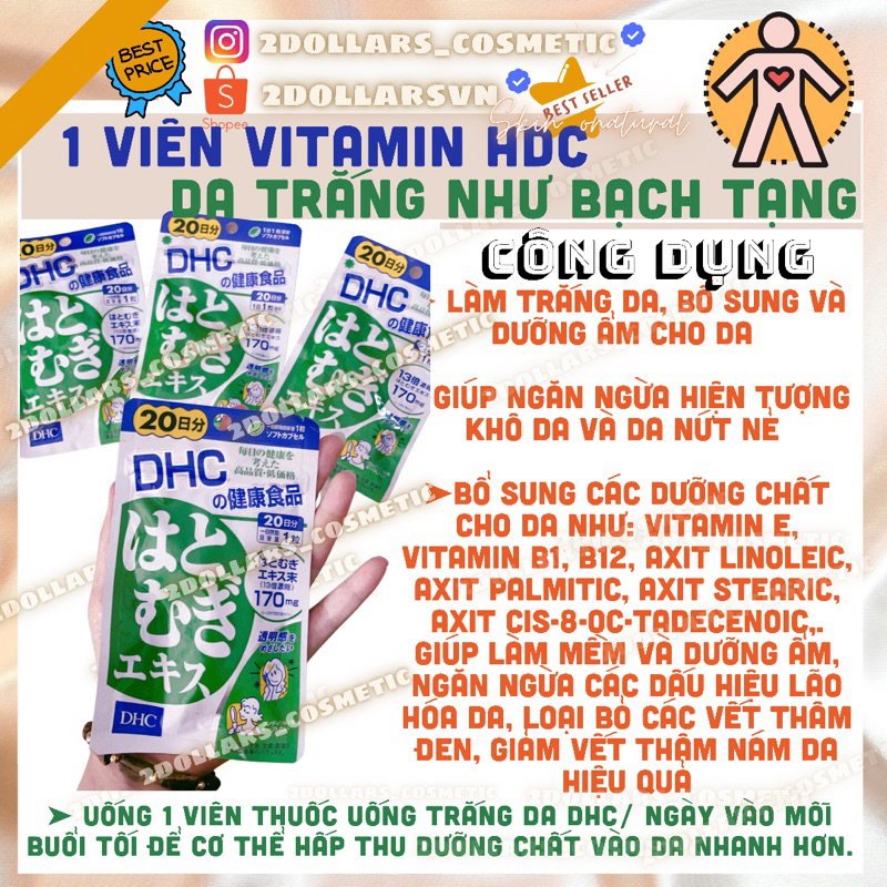 Viên Uống Hỗ Trợ Sáng Da Nhật Bản