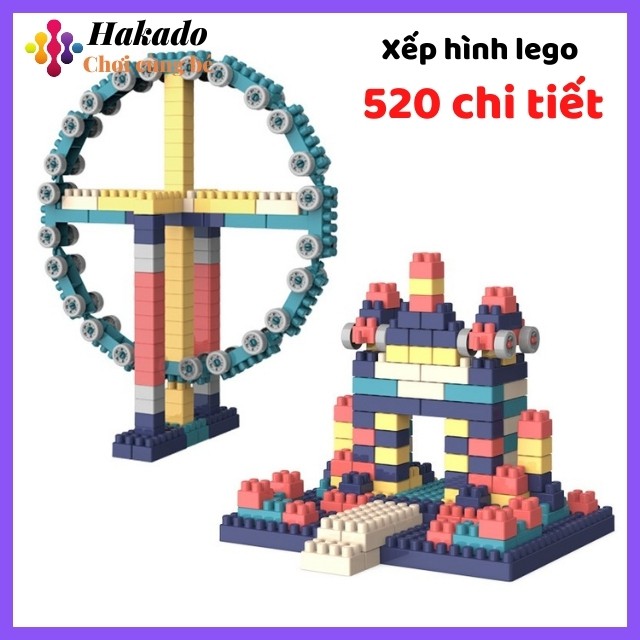Đồ chơi xếp hình lego 520 chi tiết