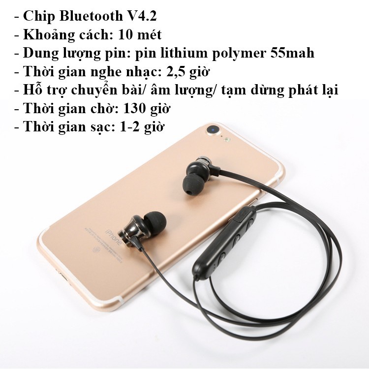 Tai Nghe Bluetooth Choàng Cổ Thể Thao