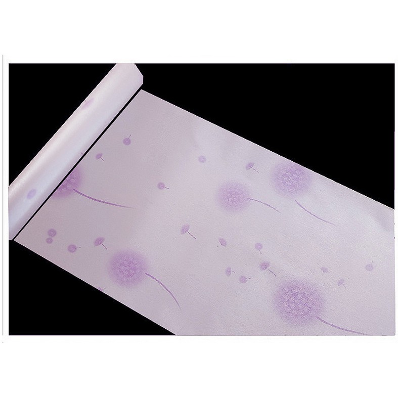 Cuộn 5m giấy dán tường bồ công tím khổ rộng 45cm