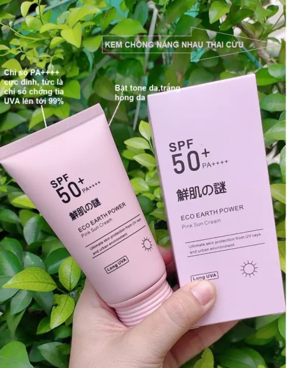 Kem Chống Nắng Nhau Thai Fengbiyi SPF 50+ Nhật Bản 60g