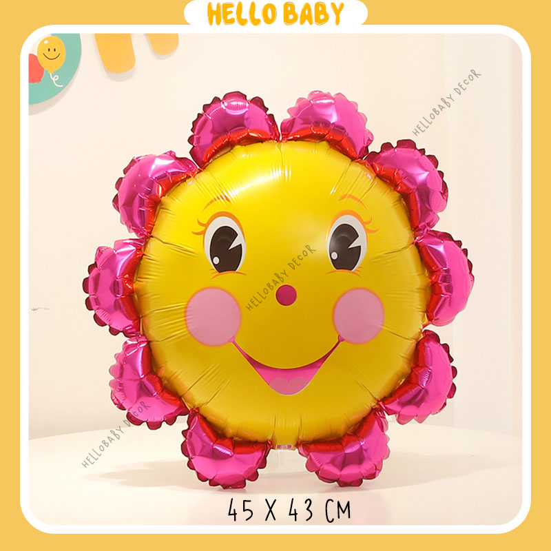 Bóng hình cầu vồng - đám mây - mặt trăng - mặt trời trang trí sinh nhật - sự kiện