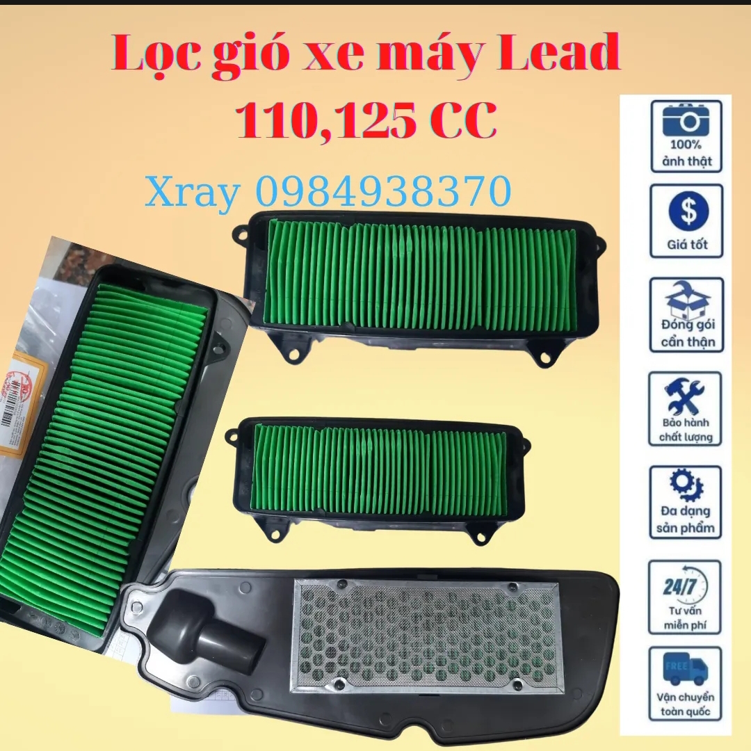 Lọc gió xe máy Lead 110, 125