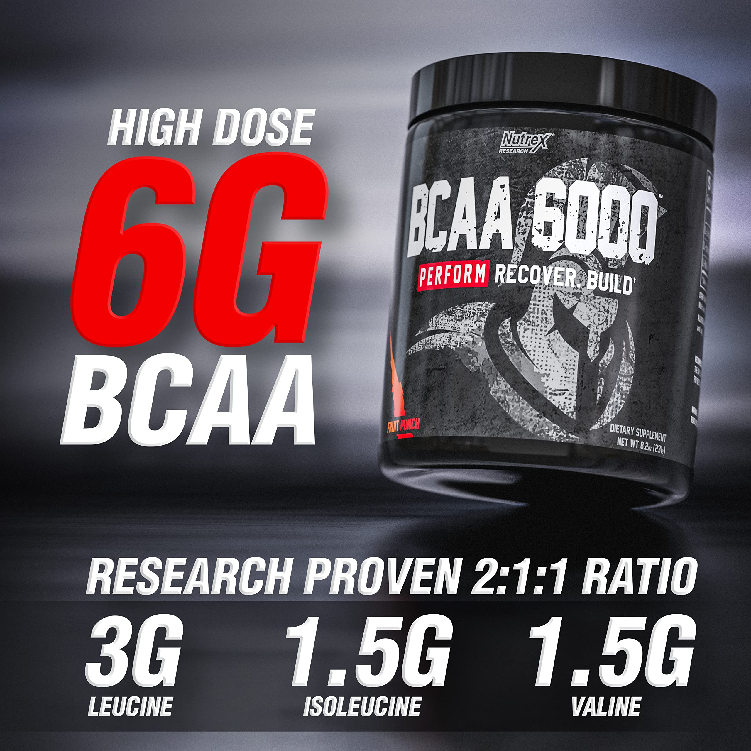 NUTREX BCAA 6000 (30 SERVING)-HỖ TRỢ PHỤC HỒI VÀ PHÁT TRIỂN CƠ BẮP