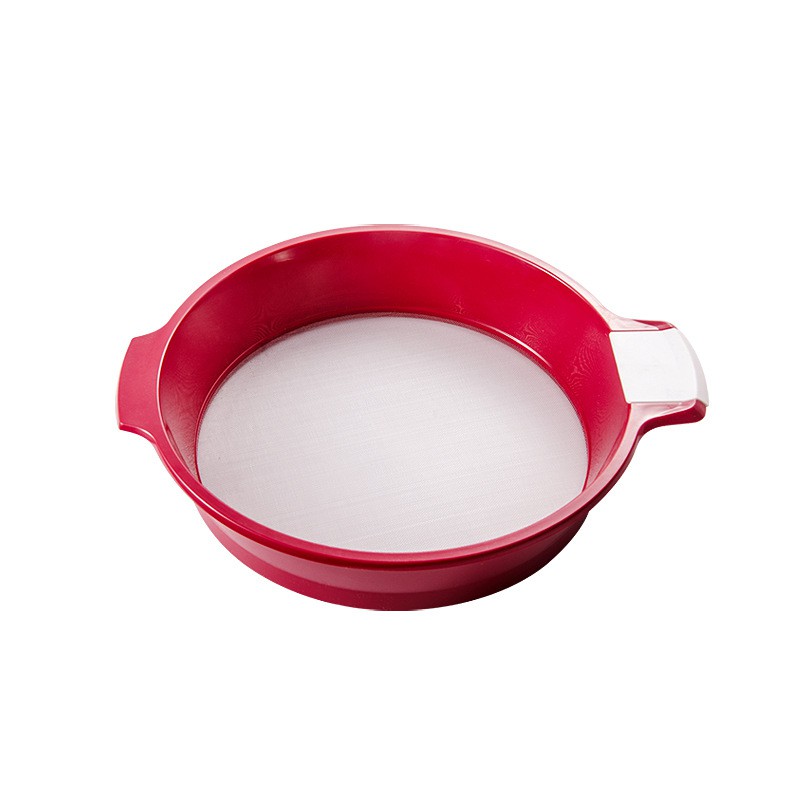 Rây bột nhựa đỏ 16 cm