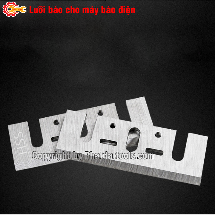 Set 2 luỡi bào gỗ bằng thép gió HSS