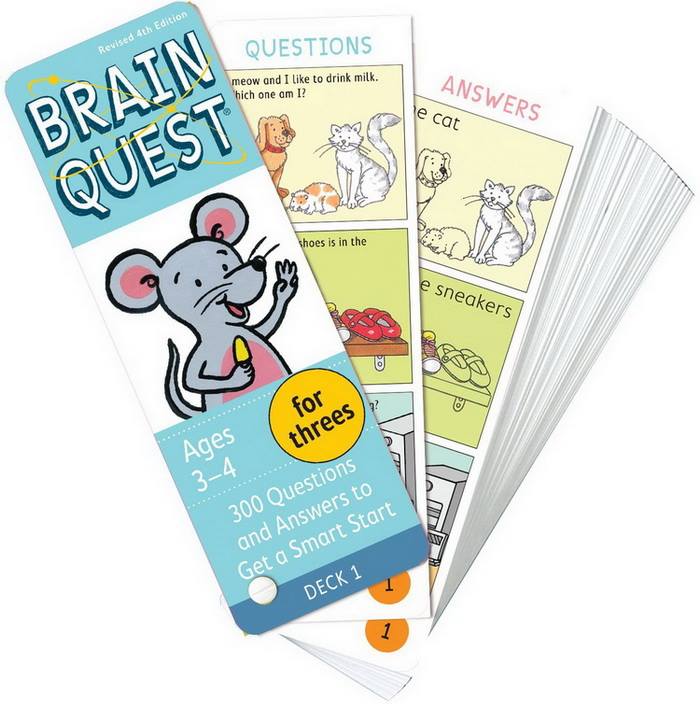 Thẻ Brain quest 3-4 tuổi (Gồm có 2 deck)