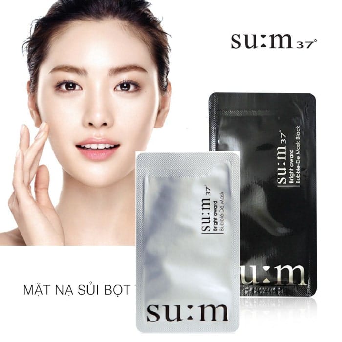 Sample mặt nạ sủi bọt thải độc da sum 37