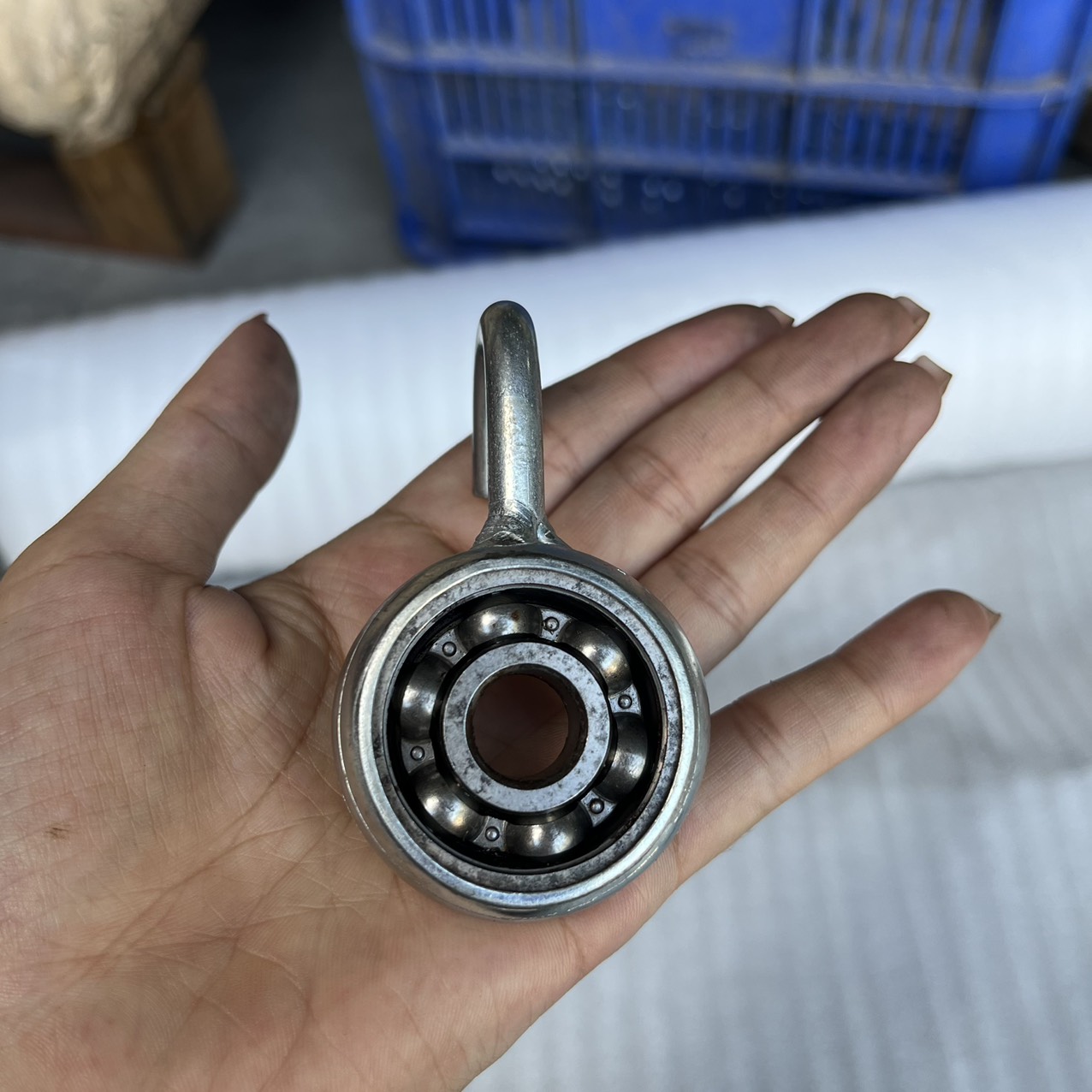 Móc võng thép, móc vòng bi gắn khung giá võng, bạc đạn mắc võng, móc treo võng xếp, móc võng đạn