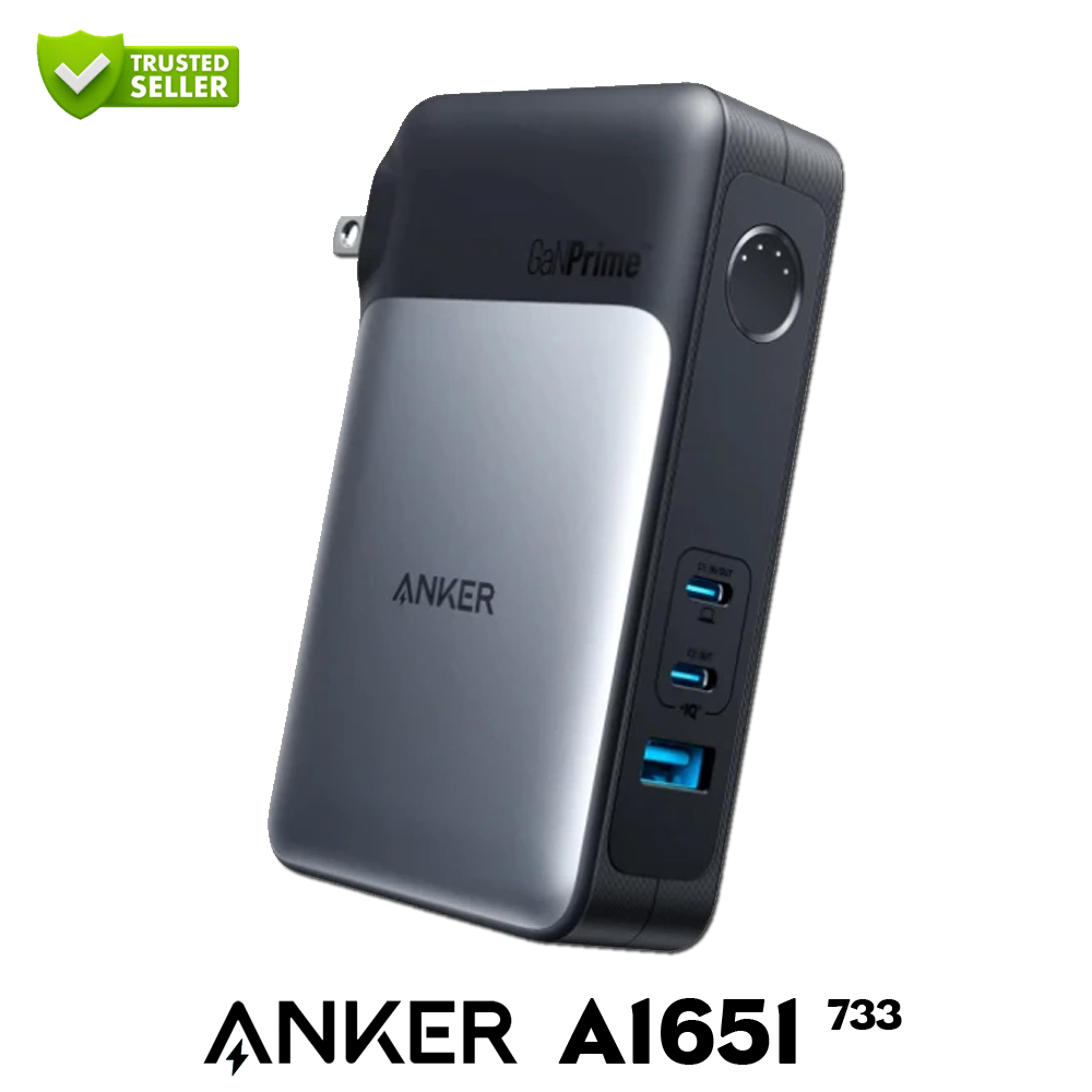 Củ sạc nhanh Anker A1651 733 65W Fusion kiêm sạc dự phòng dung lượng 10000mah GaNPrime PowerCore