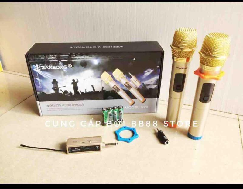 Sản phẩm được tin dùng Bộ 2 Micro Karaoke Không Dây Chuyên Nghiệp Bắt Giọng Chuẩn Tiếng Hay Zansong S28