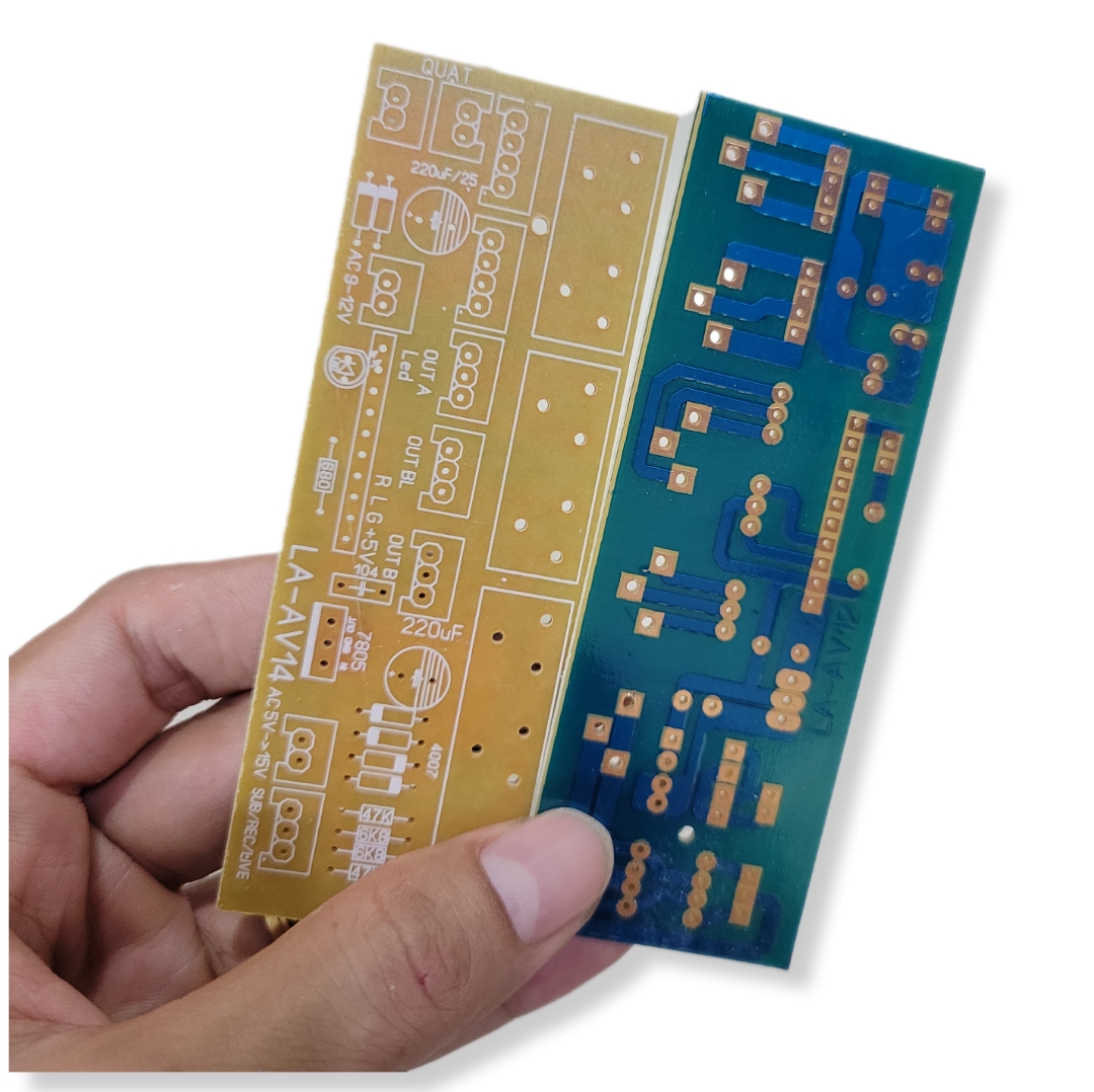 mạch in pcb trạm av bo đuôi av ampli