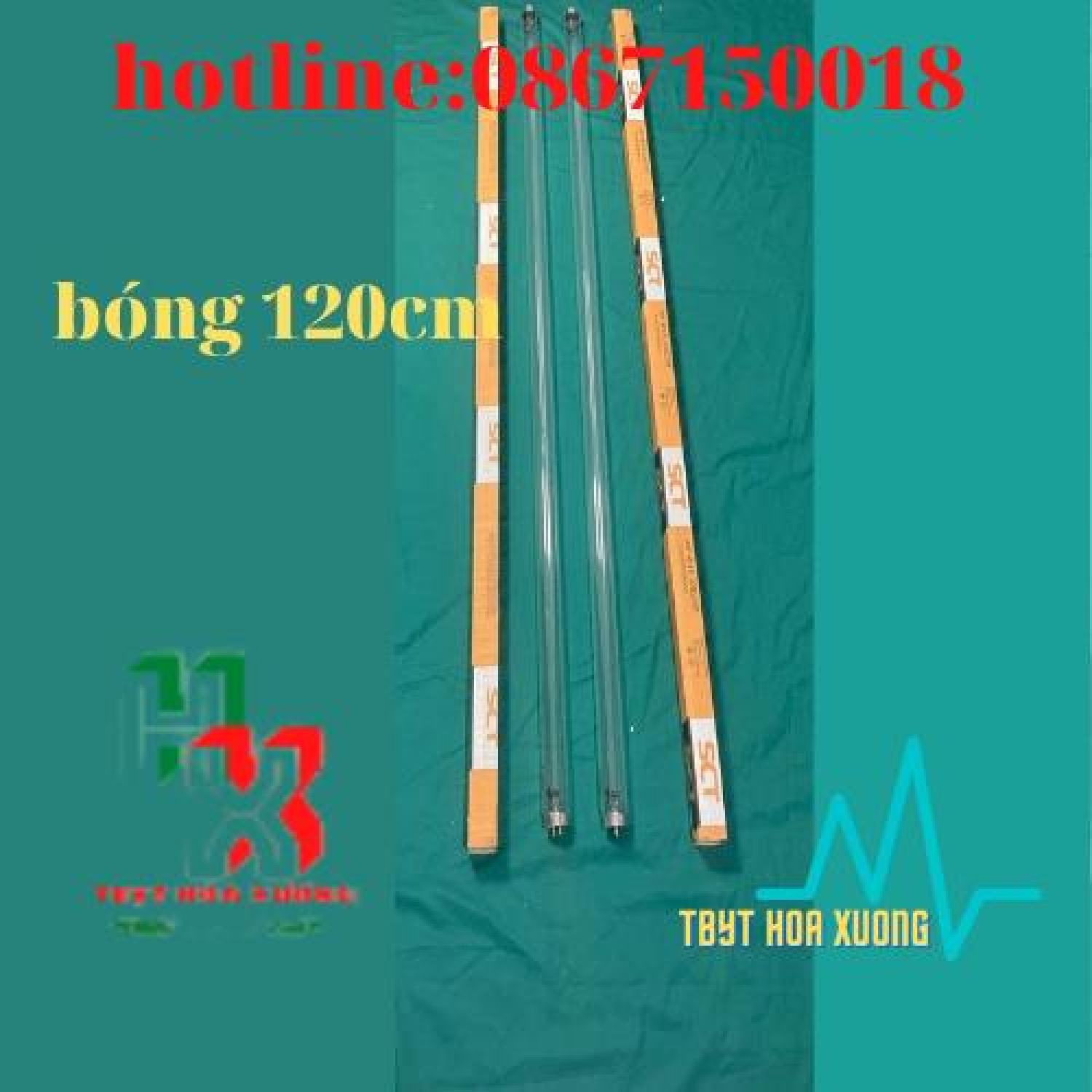 Đèn Cực Tím , Đèn Diệt Khuẩn Không Khí , Đèn UV ( Com Bo Máng + Bóng UV 120cm )