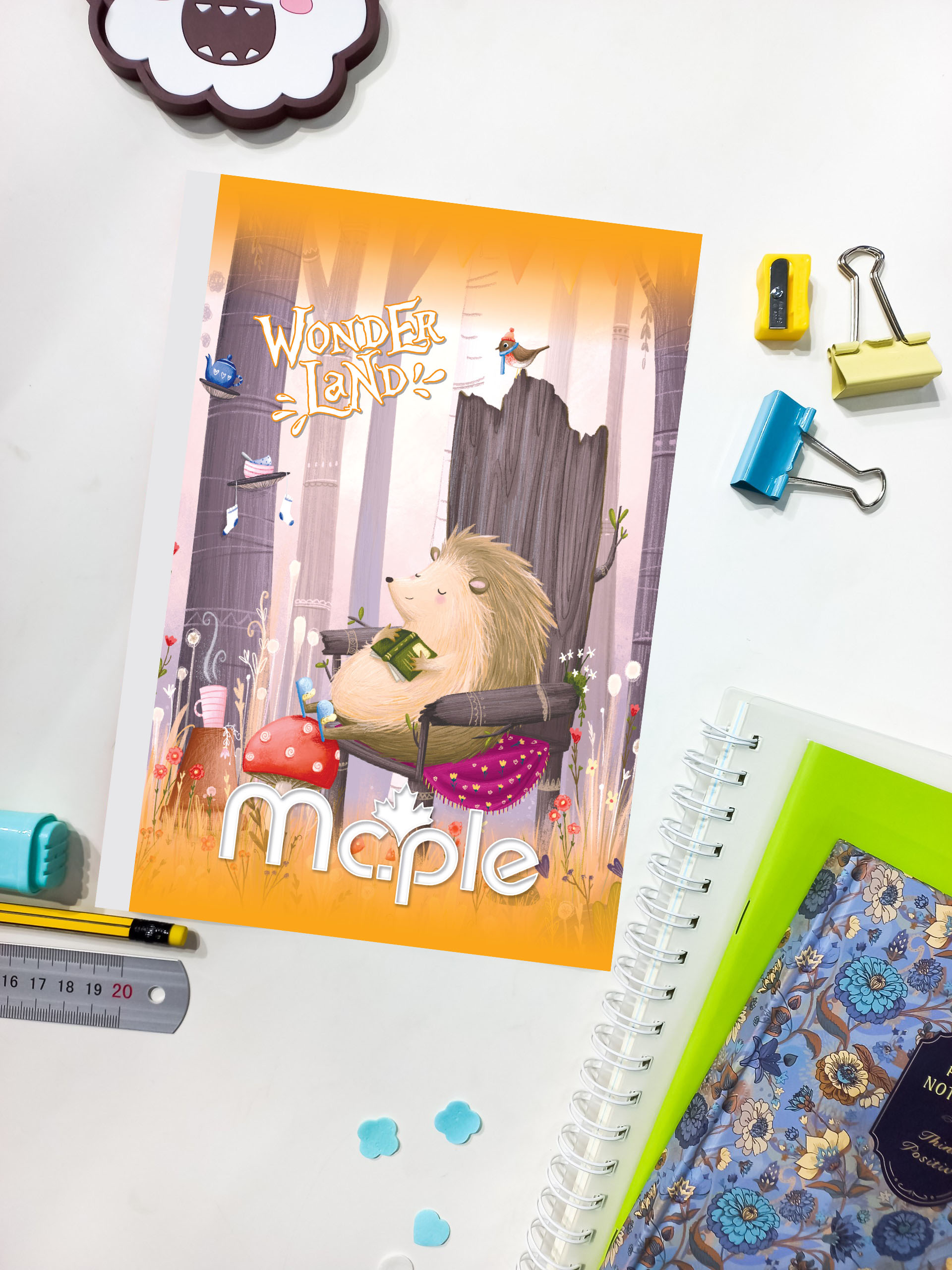 [MC.PLE] Vở Kẻ ngang B5 Mc.ple 120 trang WONDERLAND, định lượng 70gsm, độ trắng 92% ISO - Sổ tập vở chất lượng, bám mực tốt - MS2078