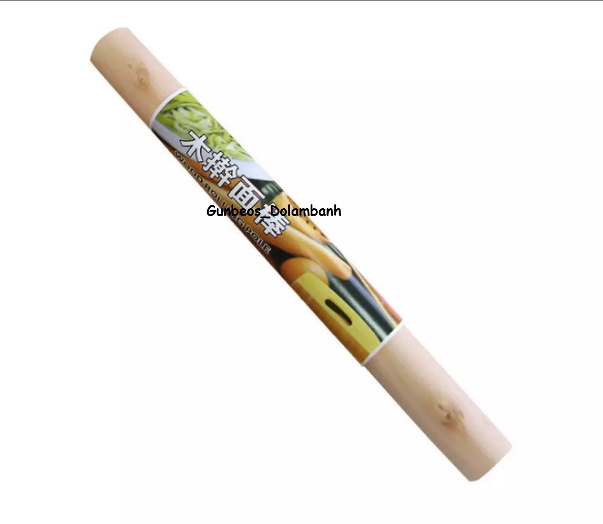 Cán lăn bột gỗ trơn 28cm